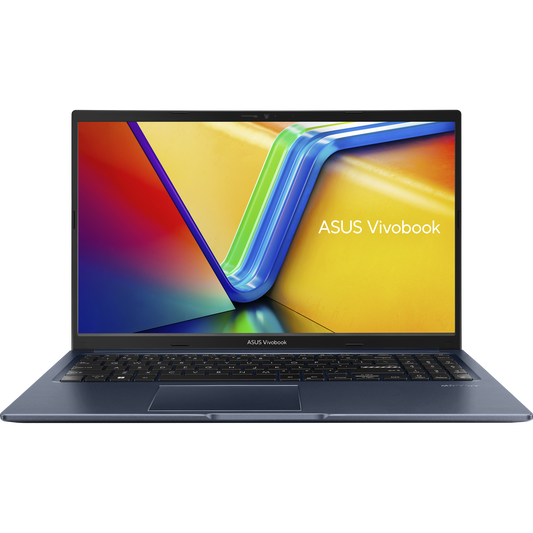 ASUS Vivobook 15 blue laptop with 15.6 inch FHD display, Intel Core i3-1215U, 16GB RAM, 512GB SSD and Windows 11 Home