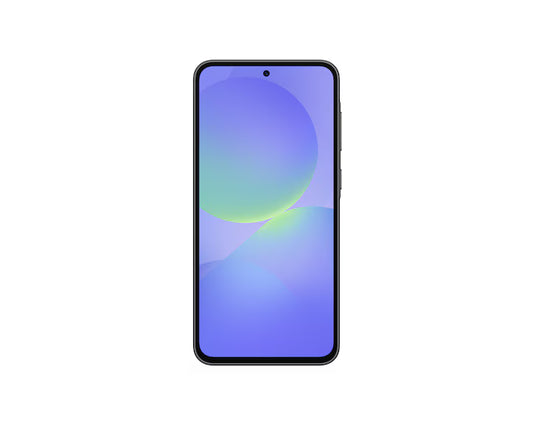 Samsung A36 5G smartphone 128GB in Awesome Black front view