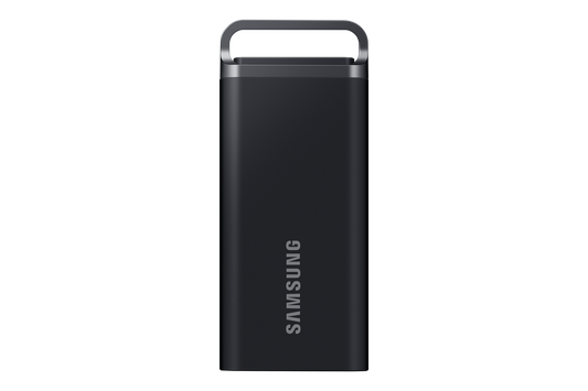 Samsung T5 EVO Portable SSD 4TB front view with compact design