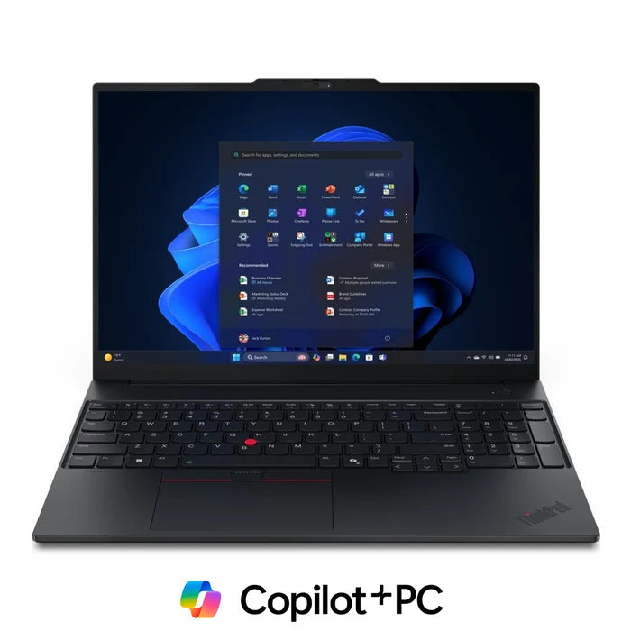Lenovo ThinkPad E16 Gen 4 business laptop - front view