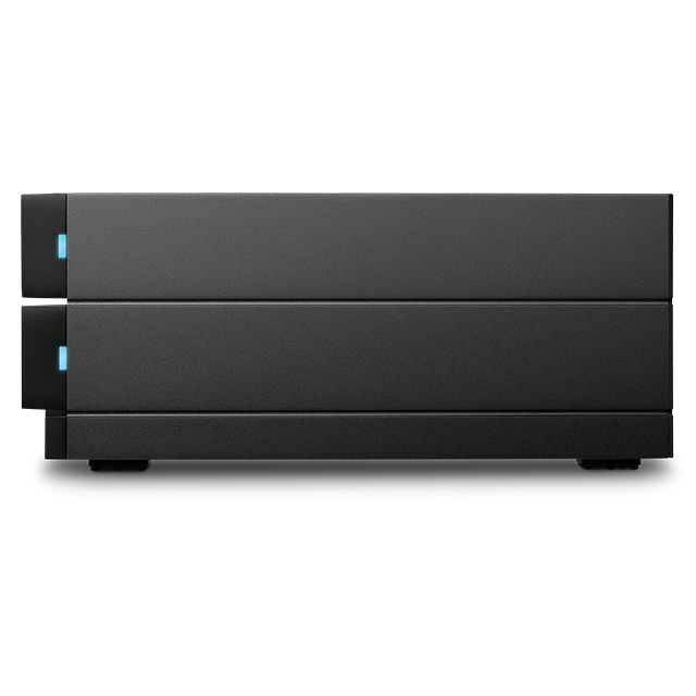 LaCie 2big Dock Thunderbolt 3 STLG16000400 16TB dual-bay desktop RAID storage - view 5