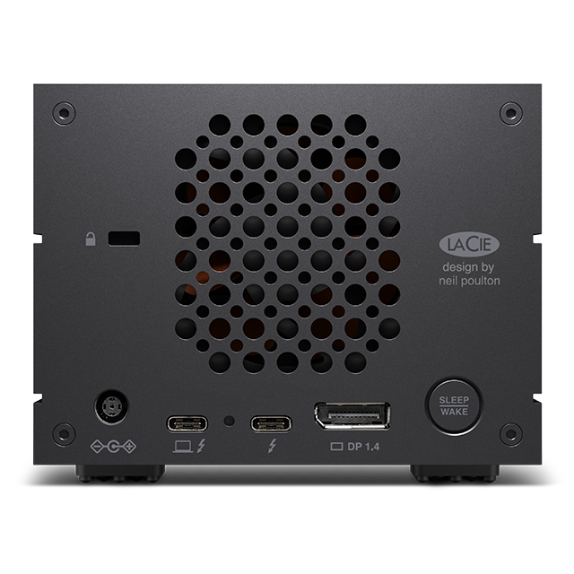 LaCie 2big Dock Thunderbolt 3 STLG16000400 16TB dual-bay desktop RAID storage - view 6