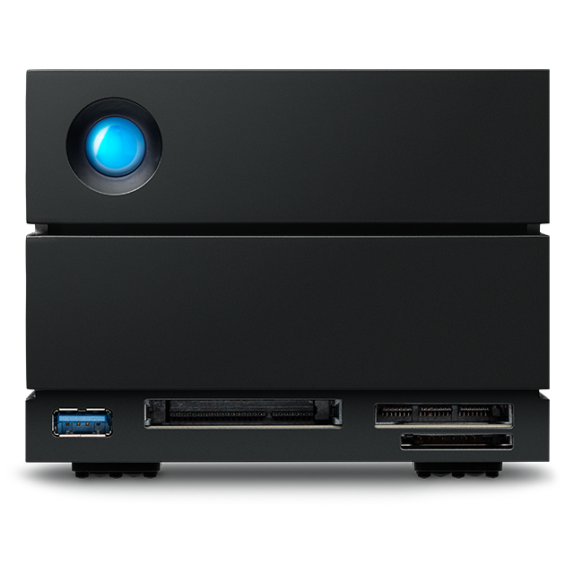 LaCie 2big Dock Thunderbolt 3 STLG16000400 16TB dual-bay desktop RAID storage - view 3