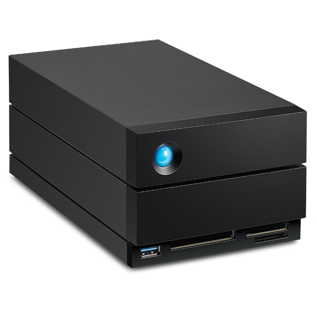 LaCie 2big Dock Thunderbolt 3 STLG16000400 16TB dual-bay desktop RAID storage - view 4
