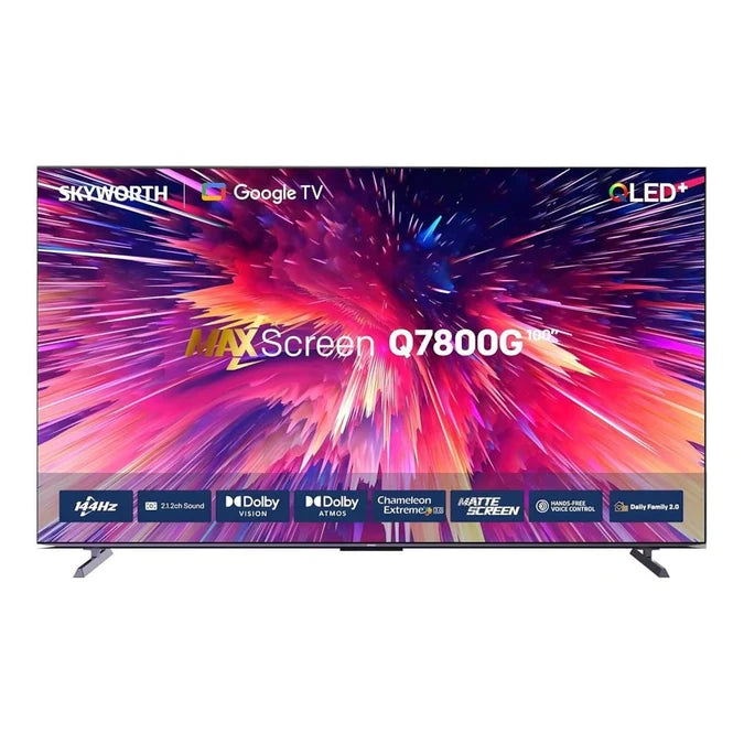Skyworth 100Q7800H 100-inch QLED smart TV - front view