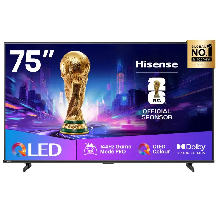 Hisense 75 inch Q7Q 4K UHD QLED gaming smart TV 144Hz Dolby Vision HDR television