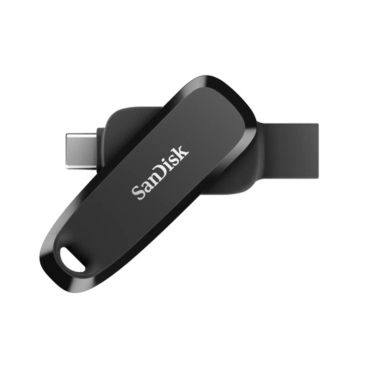 SanDisk Phone Drive 512GB Black USB Type-C and USB Type-A flash drive with 100MB/s speed for phones laptops tablets backups and file transfers