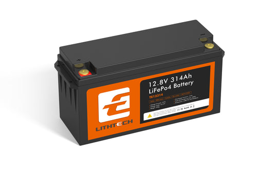 Lithtech 12V 314AH LiFePo4 battery with Bluetooth