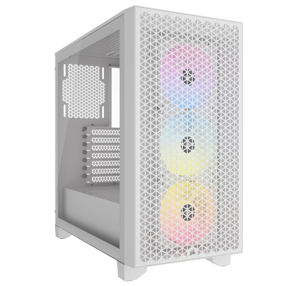 3000D RGB AIRFLOW White Mid-Tower Case 2x 3.5'' 2x 2.5'' Drive Bays Up - view 1