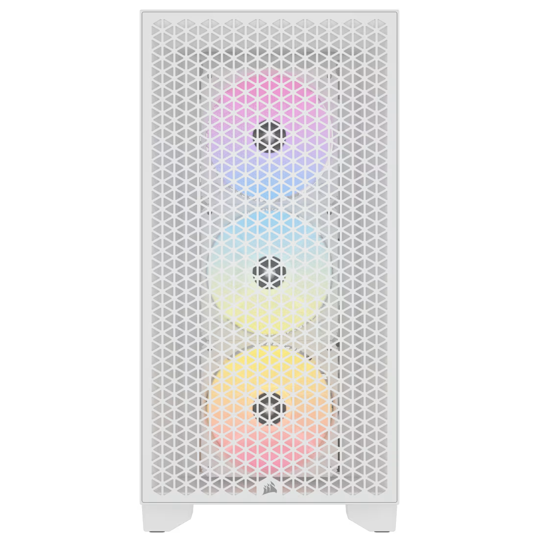 3000D RGB AIRFLOW White Mid-Tower Case 2x 3.5'' 2x 2.5'' Drive Bays Up - view 2