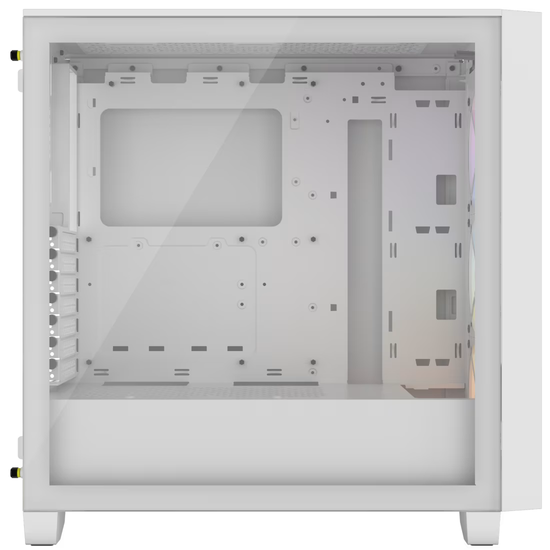 3000D RGB AIRFLOW White Mid-Tower Case 2x 3.5'' 2x 2.5'' Drive Bays Up - view 3