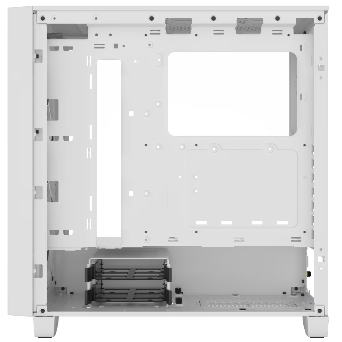 3000D RGB AIRFLOW White Mid-Tower Case 2x 3.5'' 2x 2.5'' Drive Bays Up - view 4