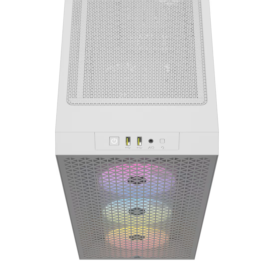 3000D RGB AIRFLOW White Mid-Tower Case 2x 3.5'' 2x 2.5'' Drive Bays Up - view 6