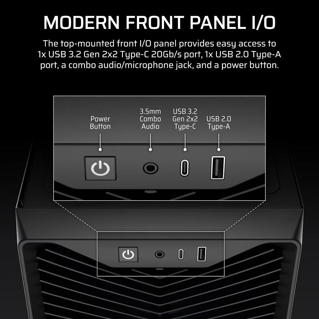 3200D RS ARGB Mid-Tower Case 3x RS120 ARGB fans incl - Black - view 5