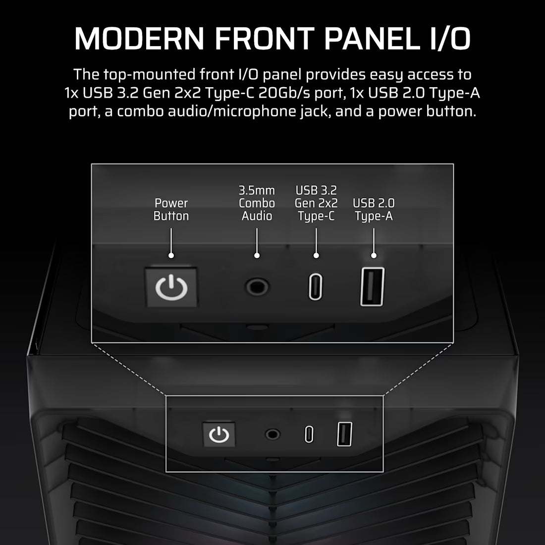 3200D RS ARGB Mid-Tower Case - Smoke - view 4
