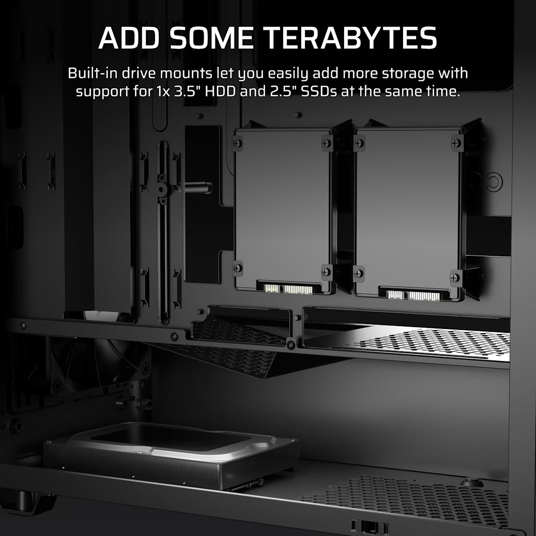 3200D RS Mid-Tower Case 3x RS120 fans incl - Smoke - view 5