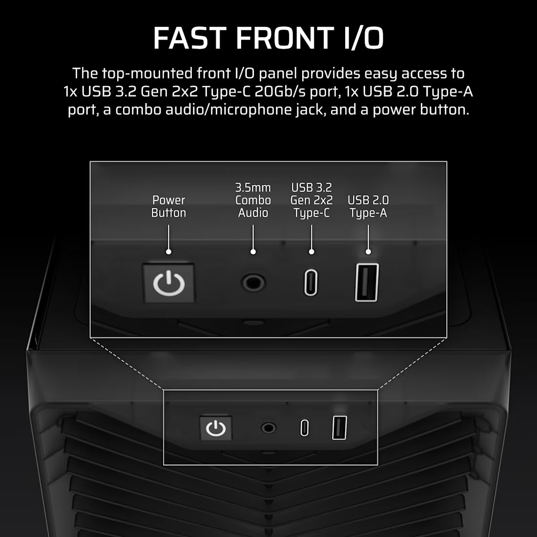 3200D RS Mid-Tower Case 3x RS120 fans incl - Smoke - view 4