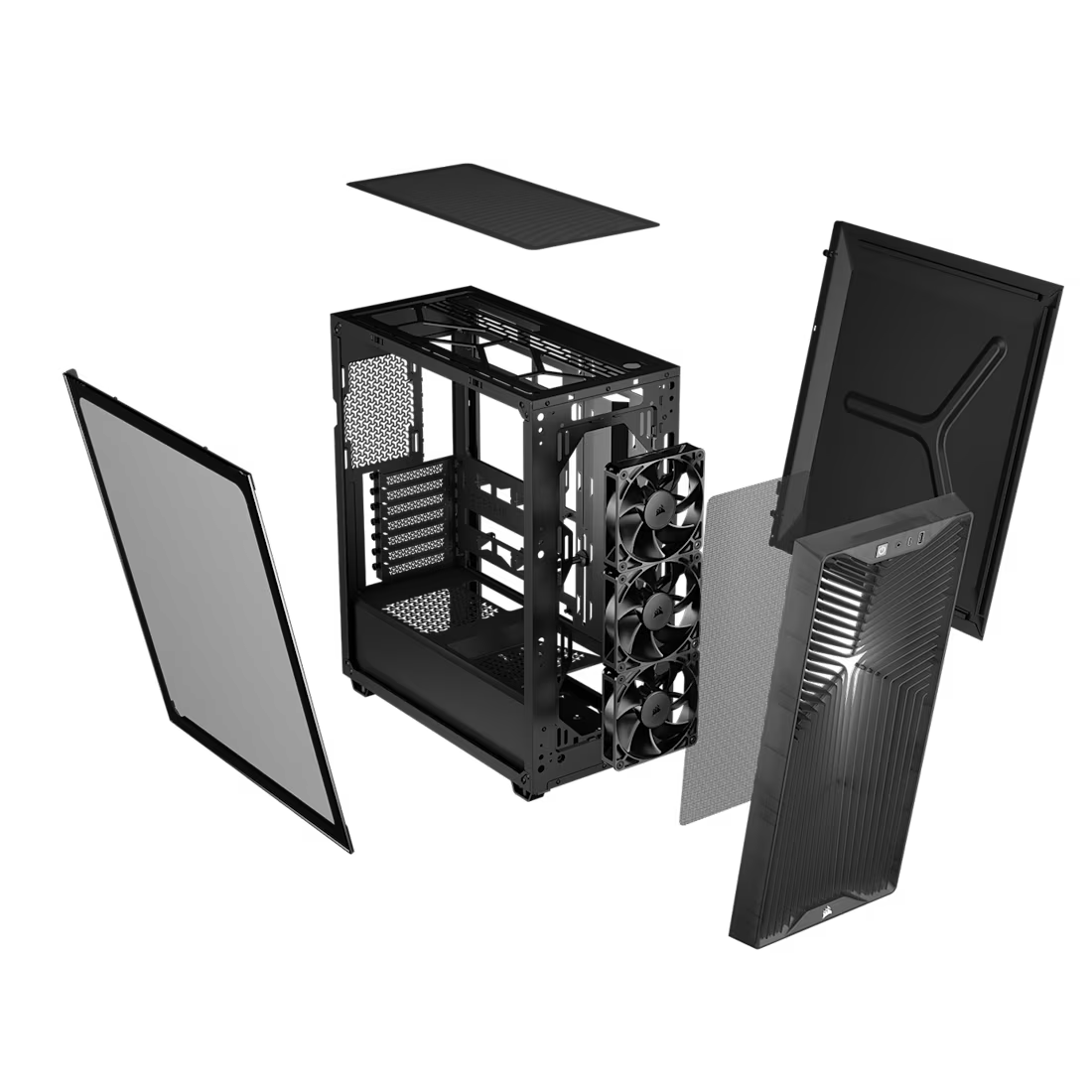 3200D RS Mid-Tower Case 3x RS120 fans incl - Smoke - view 3