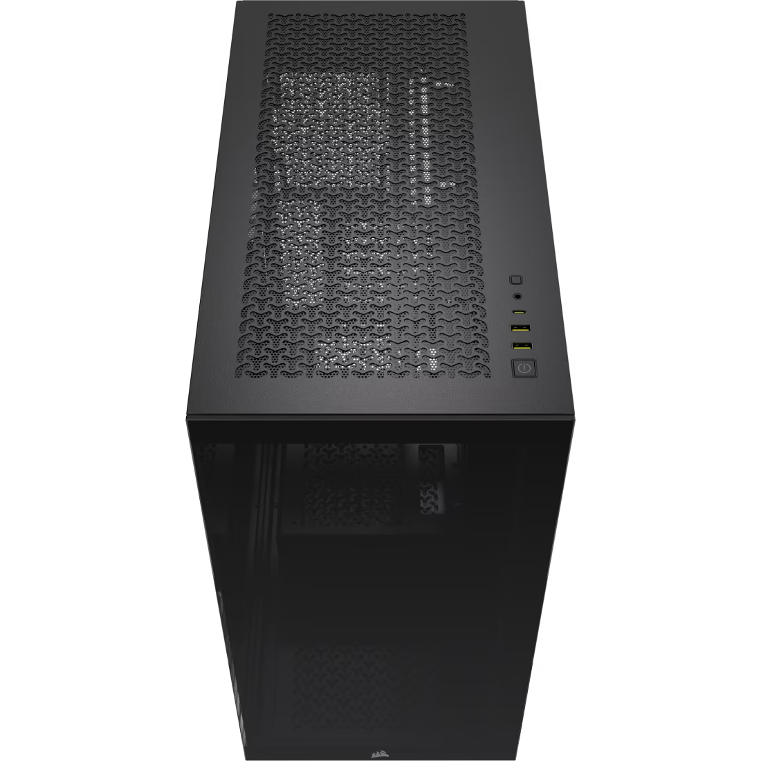 3500X Tempered Glass Black Mid-Tower Case 2x 3.5'' 2x 2.5'' Drive Bays - view 2