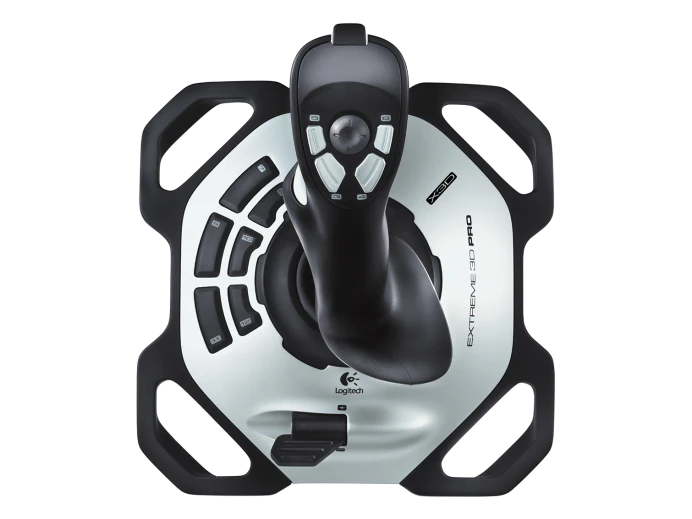 Logitech Extreme 3D Pro Joystick with twist-handle rudder control and ergonomic grip for precise gaming