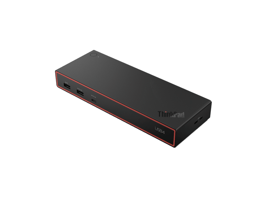 Lenovo ThinkPad USB4 Dock 5000 docking station with 4 monitor support 2 DisplayPort HDMI USB-C USB 3.2 RJ45 Ethernet 65W charging