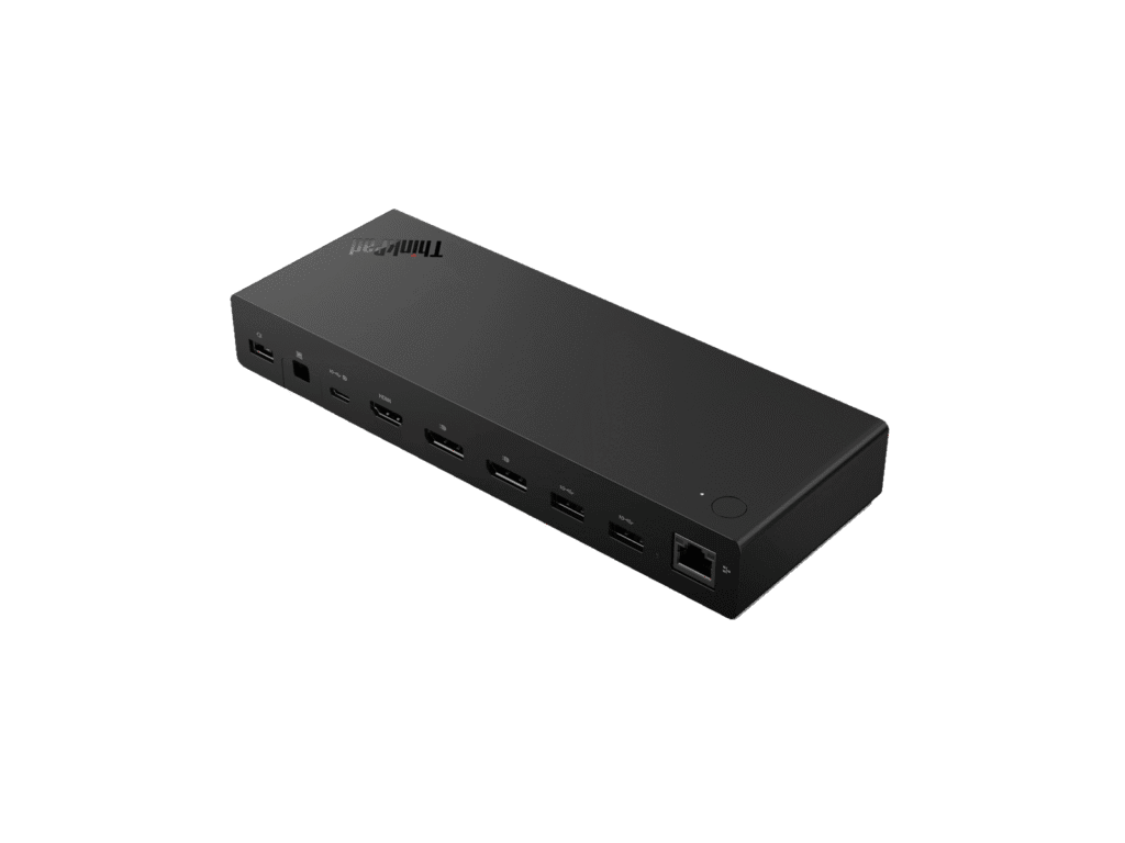 Lenovo ThinkPad USB4 Dock 5000 docking station with 4 monitor support 2 DisplayPort HDMI USB-C USB 3.2 RJ45 Ethernet 65W charging