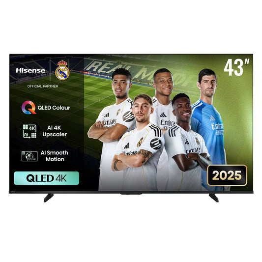 Hisense LEDN43Q6Q 43 inch QLED 4K Smart TV with 60Hz refresh rate for home entertainment and streaming