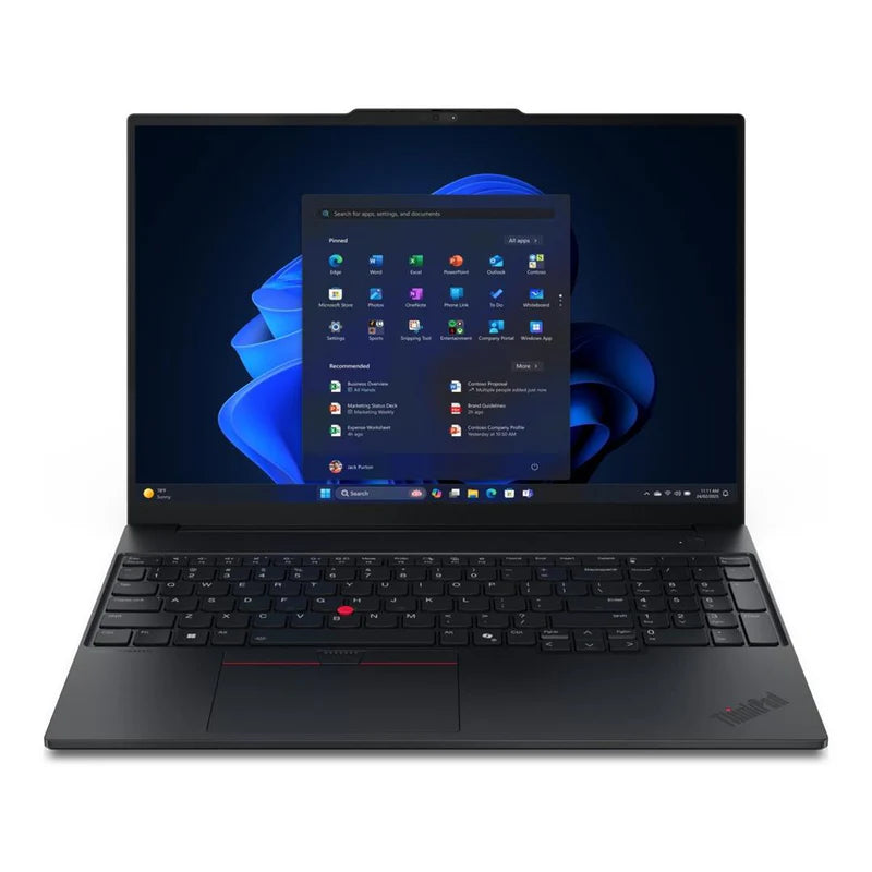 Lenovo ThinkPad E16 Gen 3 22AY002DZA 16 inch WUXGA AI laptop Intel Core Ultra 5 226V 16GB RAM 512GB SSD Windows 11 Pro black