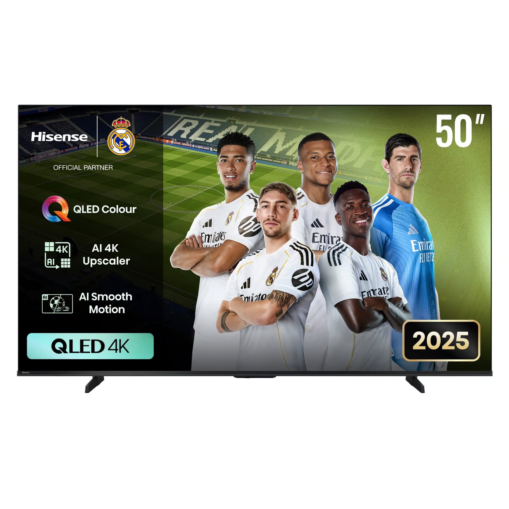 Hisense LEDN50Q6Q 50 inch QLED 4K Smart TV with 60Hz refresh rate for home entertainment and streaming