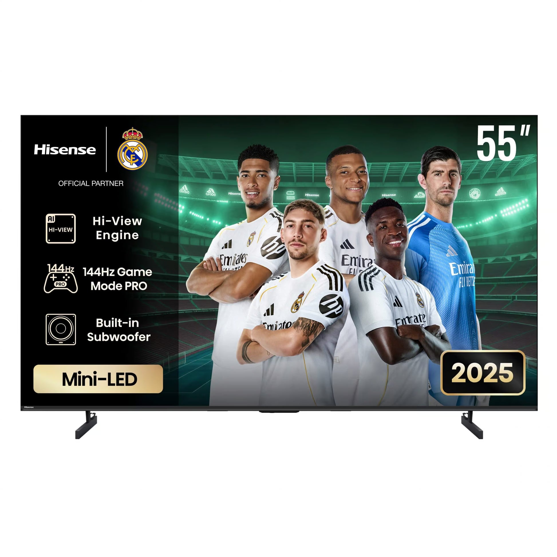 Hisense LEDN55U7Q 55-inch Mini-LED QLED 4K Smart TV front view