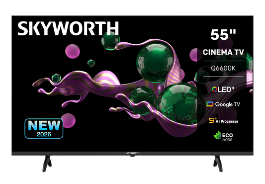 Skyworth 55Q6600K 55-inch QLED smart TV - front view
