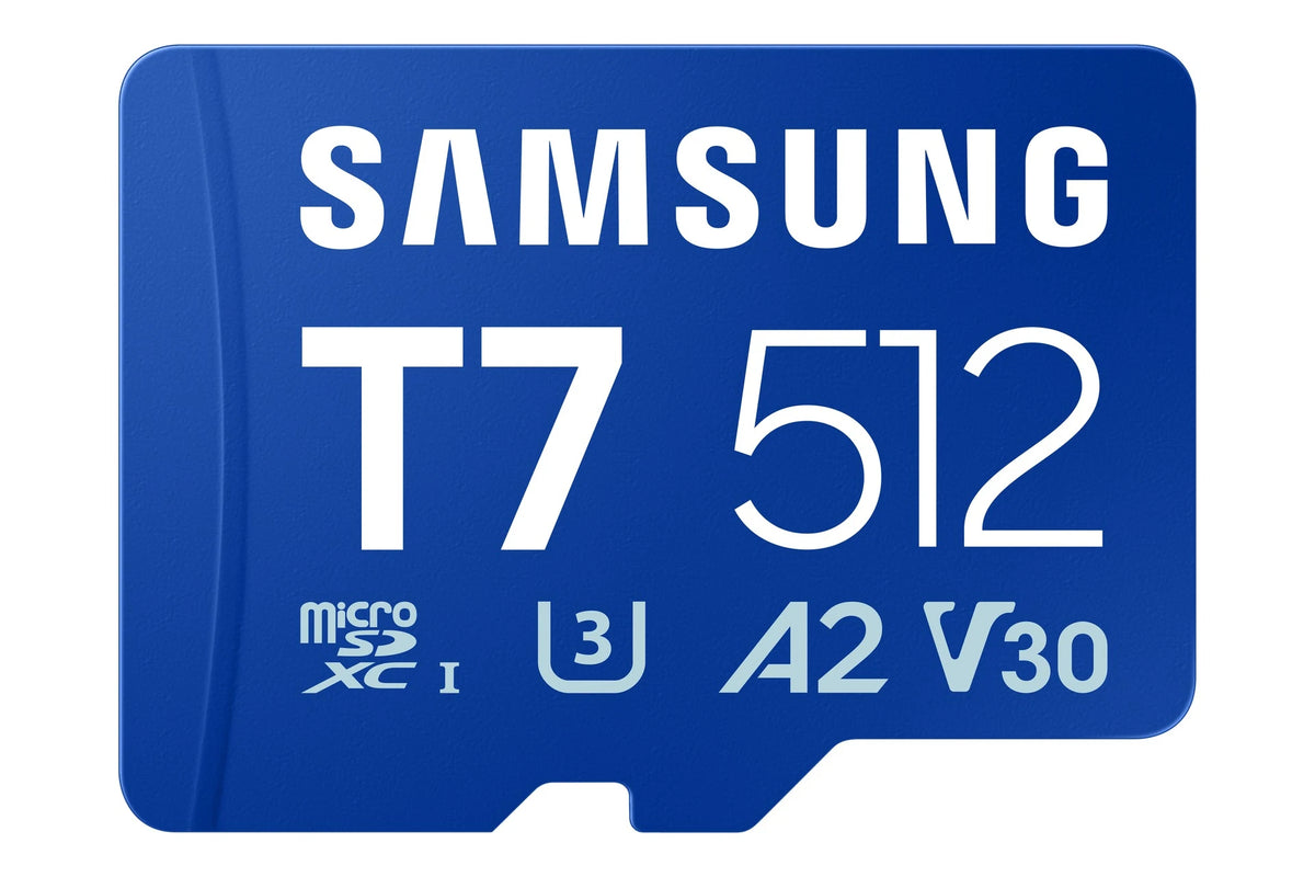Samsung T7 512GB microSDXC UHS-I Memory Card - front view