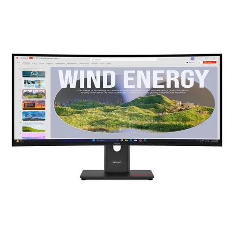 Lenovo ThinkVision T34WD-40 34-inch UWQHD monitor – front view