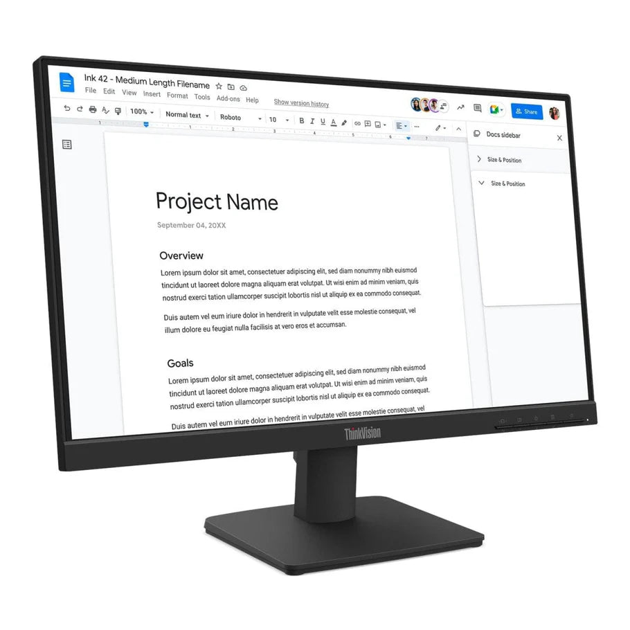 Lenovo ThinkVision S22-4e 21.5 inch FHD IPS monitor 100Hz HDMI VGA VESA mount with tilt stand