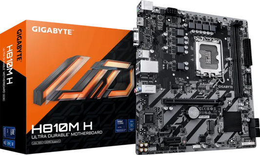 GIGABYTE H810M H DDR5 LGA1851 Micro-ATX motherboard for Intel desktop PC builds office home productivity and everyday computing