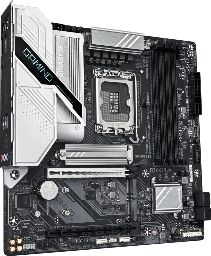 GIGABYTE Z890M GAMING X Intel Z890 LGA1851 Micro-ATX DDR5 motherboard with 3 M.2 slots HDMI dual DisplayPort Realtek 2.5GbE LAN and USB Type-C