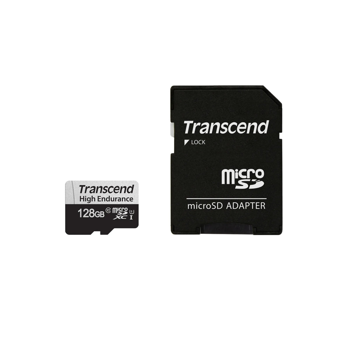 Transcend USD350V 128GB High Endurance microSDXC Memory Card - product view 1