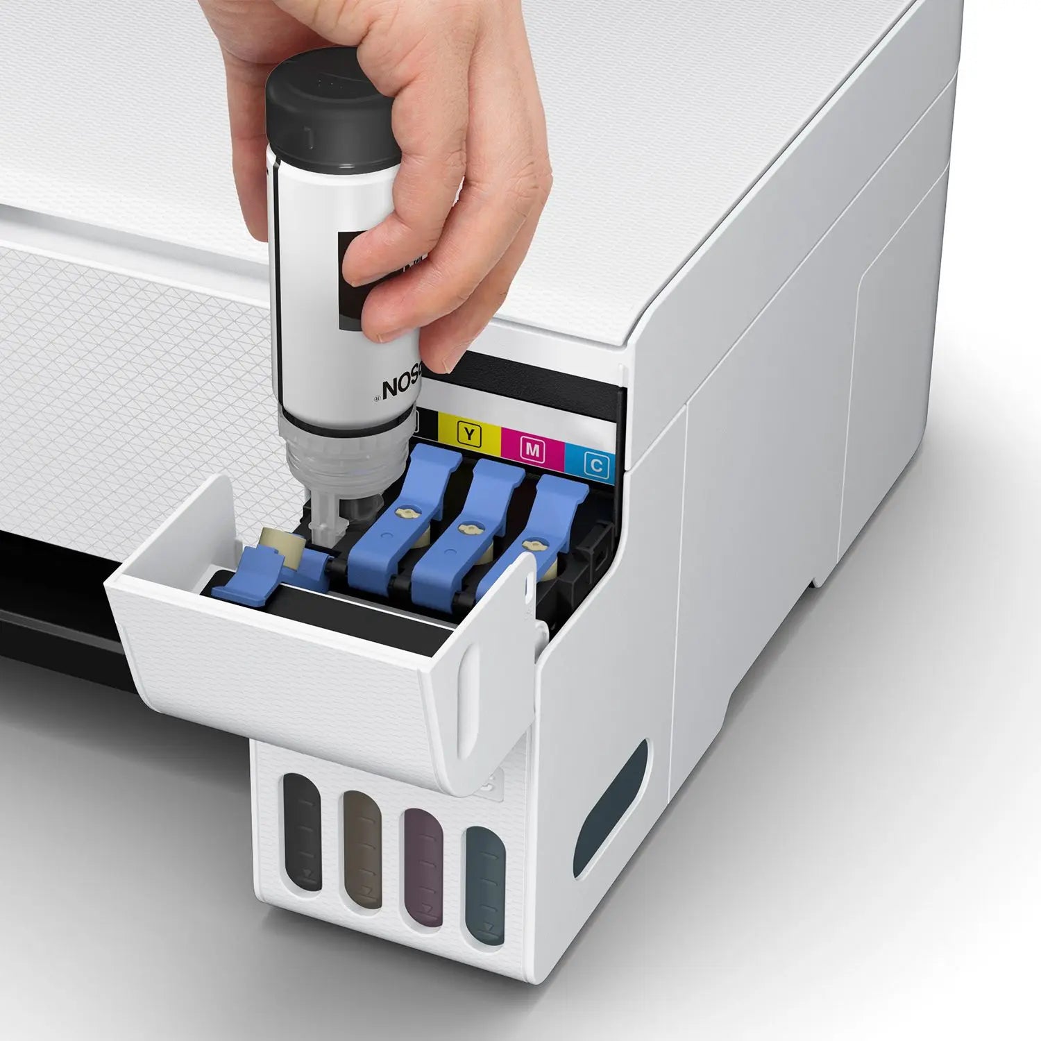 Epson EcoTank L3256 A4 colour 3-in-1 printer with Wi-Fi Direct refillable ink tank system for home office printing scanning and copying