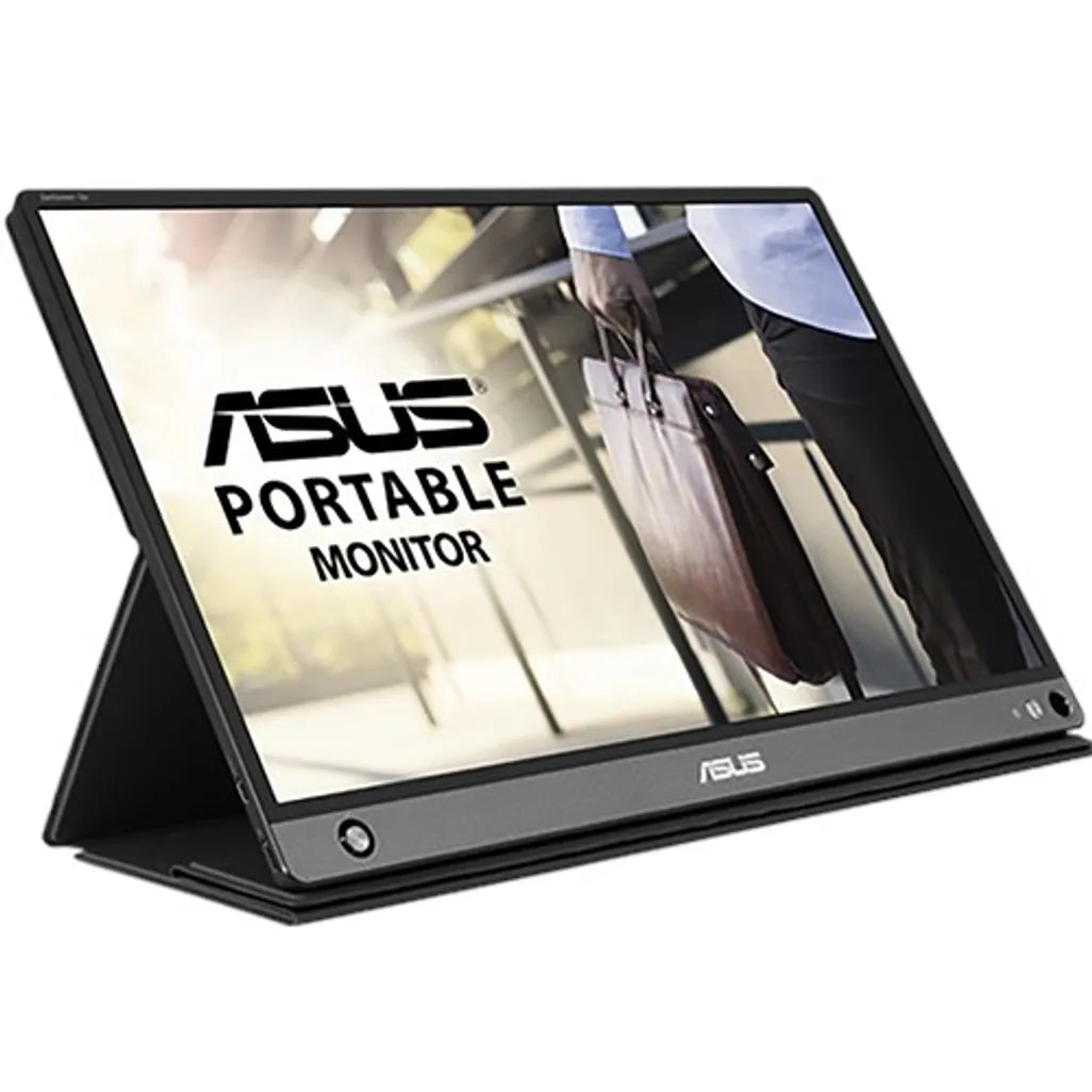 ASUS ZenScreen Go MB16AHP 15.6 inch Full HD portable monitor with USB-C, Micro-HDMI, flicker-free and low blue light technology