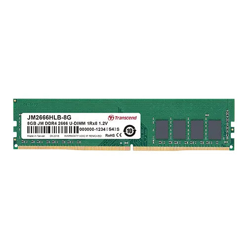Transcend JetRam 16GB DDR4-2666 288-pin U-DIMM Memory - product view 1