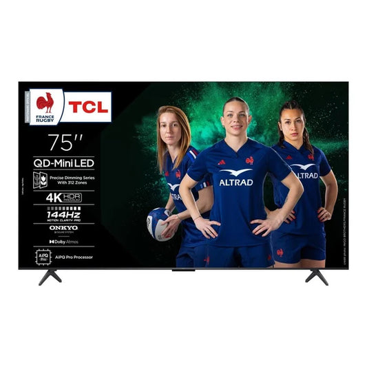 TCL 75C6K 75-inch QD Mini-LED smart TV - front view