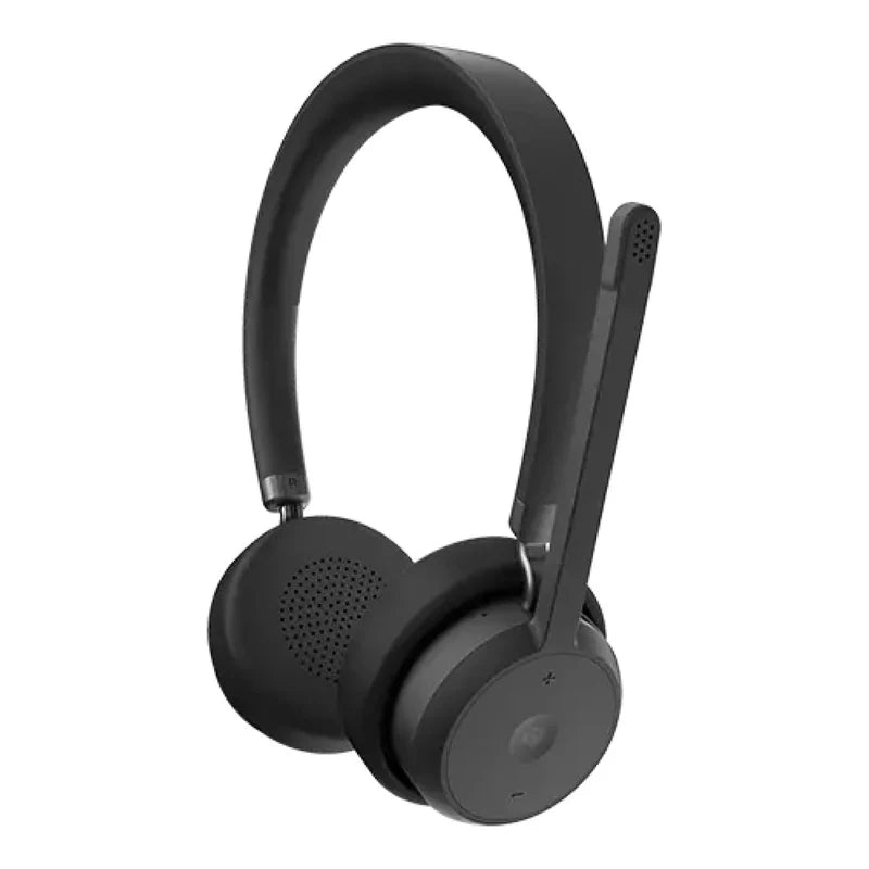 Lenovo VoIP wireless headset with noise cancelling microphone professional headset for calls and online meetings