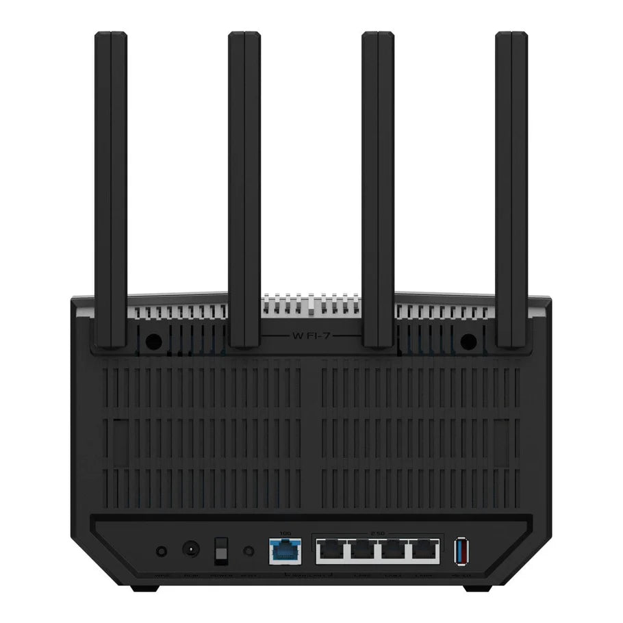 ASUS RT-BE92U WiFi 7 tri-band AiMesh gaming router with 10G WAN 2.5G WAN USB AiProtection VPN and BE9700 wireless speeds