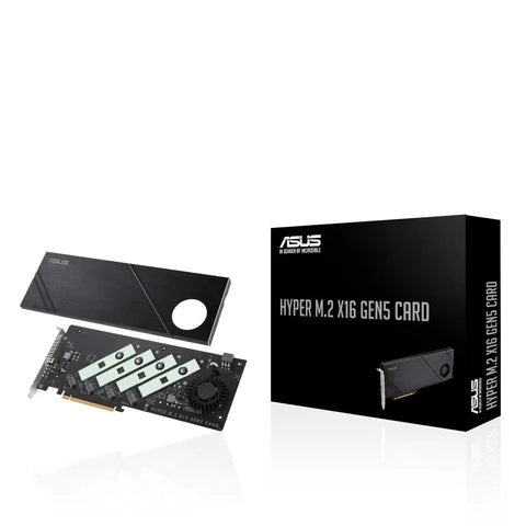 ASUS Hyper M.2 x16 Gen5 PCIe NVMe expansion card – main product view