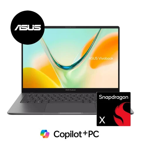 ASUS Vivobook S14 S5408QA Snapdragon X Laptop - side view