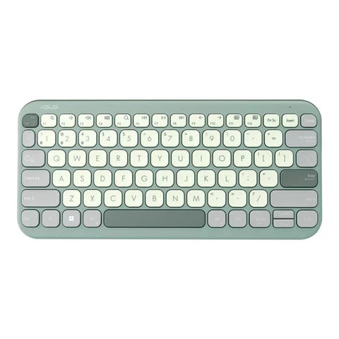 ASUS Marshmallow KW100 Green Tea Latte Bluetooth keyboard – front product view