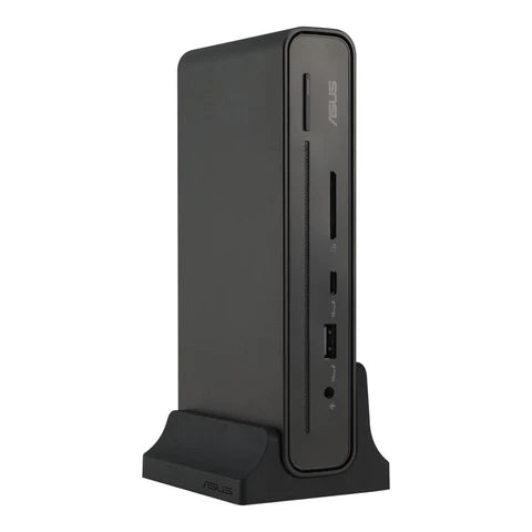 ASUS DC301 USB-C docking station rear display and network ports