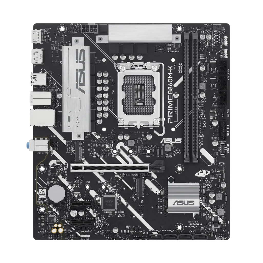 ASUS LGA1851 motherboard DDR5 128GB 2xM.2 4xSATA HDMI DisplayPort