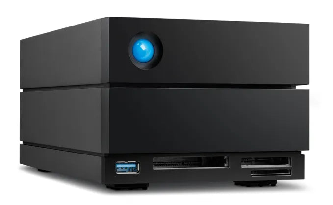 LaCie 2big Dock Thunderbolt 3 STLG16000400 16TB dual-bay desktop RAID storage - view 1