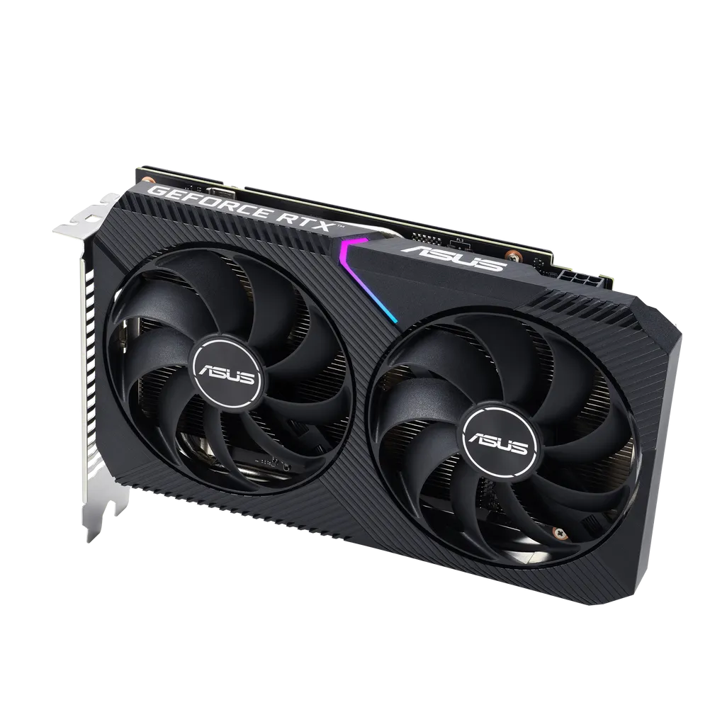 ASUS NVIDIA 8GB GDDR6 OC graphics card PCIe 4.0 1852MHz with HDMI DP DVI ports